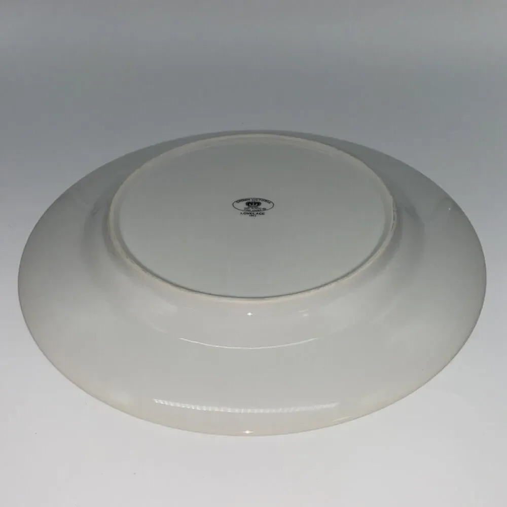 2 Crown Victoria Lovelace China 10.5” Dinner Plates Replacement